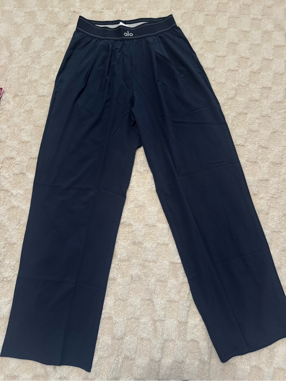 Yoga women Navy Wide-Leg Active Pants size S